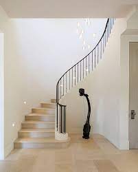 French Country Inspired Farmhouse In California Stone Maison Modern French Provincial Stairs Design Staircase Design