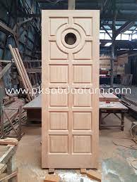 Jual pintu kayu sk rambung oven murah uk 60x210. Jual Pintu Panel Kayu Kamper Samarinda Oven Pk Sabda Alam