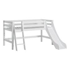 Pfiffiges halbhohes bett für kinder inkl. Hoppekids Premium Halbhochbett Mit Rutsche Und Schragleiter Hoppekids