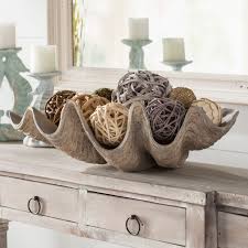 From the textural play of a smooth interior and rough. Beachcrest Home Clam Shell Decorative Bowl Reviews Wayfair Ca