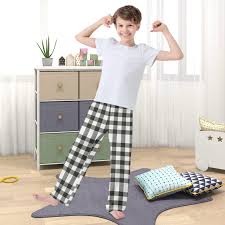 Amazon.com: Cube Black White Plaid Pajama Pants Tartan Buffalo Checkers  Long Sleep PJ Pant Pajama Bottoms Elastic Waist Lounge Pants with 2 Pockets  S: Clothing, Shoes & Jewelry