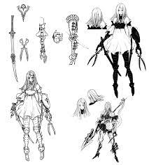 Three Sketches From Drakengard 3 Art Artwork Gaming Videogames Gamer Gameart Conceptart Illustrati Drakengard 3 Anime Character Design Character Design
