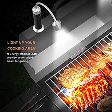 Amazon Com Fireor Barbecue Grill Light Magnetic Base Super Bright Led Bbq Lights 360 Degree Flexible Gooseneck Weather Resistant Batteries Included Pack Of 2 Garden Outdoor