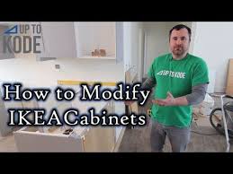 How To Modify Ikea Cabinets For Islands And Peninsulas Youtube Ikea Cabinets Ikea Kitchen Lighting Ikea Corner Cabinet