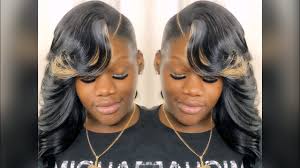 See more ideas about weave hairstyles, hair styles, hair. Slayed This Look Watch Me Slay This Quick Weave Feather Pushback Style Youtube