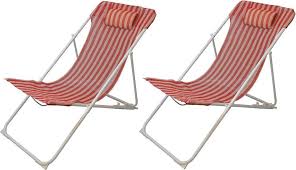 Metal Deck Chairs Folding Red White Stripe Beach Camping Fishing Garden Vintage Metal Deck Deck Chairs Outdoor Chairs