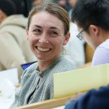 Inside an MBA classroom with Assistant Prof. David Holtz, who teaches the  class Online Marketplace and Platform Design. Holtz, a former Silicon  Valley data scientist, takes students