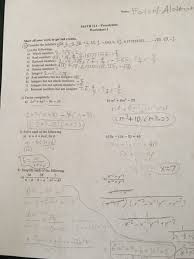 Try to remember, you always have to care for your child with. Solved Math 111 Precalculus Worksheet I Show All Your Wor Chegg Com