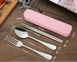 Dengan desain yang sederhana tapi terlihat mewah. Jual Tb0061 Set Sendok Garpu Sumpit Stainless Steel Alat Makan Set Di Lapak Tongberas Bukalapak