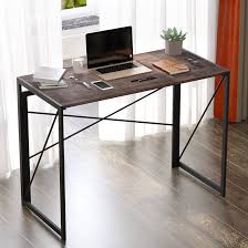 On top of the computer, you can find extra space for decorations to brighten up your workspace, and to the side is a printer shelf, which can also be used for a computer tower. Inbox Zero Study Writing Desk For Small Spaces 39 Inch Portable Computer Desk No Tools Required Modern Industrial Laptop Work Foldable Desk Gaming Table For Home Office Bedroom Living Room Black Wayfair