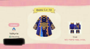 Beau Coat Animal Crossing Design In 2020 New Animal Crossing Animal Crossing Qr Animal Crossing