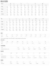 Odlo Size Guide