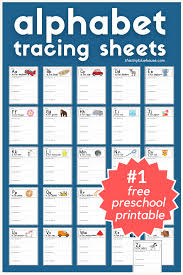 Preschool handwriting worksheets/ alphabet writing practice/ abc letter . Free Printable A Z Alphabet Tracing Worksheets 26 Page Pdf Bundle This Tiny Blue House