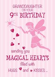 Happy 9th Birthday Quotes For My Daughter Granddaughter 9th Birthday Magical Fairy Pink Card Ad Affiliate Magical Birthday Granddaughter Card