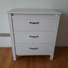 The 3 drawer nightstand is brought to you by sadler's home furnishings. Chest Of 3 Drawers Ikea Brusali Furniture Home Living Furniture Shelves Cabinets Racks On Carousell