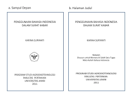 Karena kalau masih 1 section, format nomor halaman pasti sama. Halaman Judul Tugas Tahun Ajar