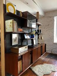 Danya b.™ utility column spine wall shelves. Mid Century Modern Wall Unit Cado Wall Unit Danish Modern Bookshelf By Vintadelphia From Vintadelphia Of Germantown Philadelphia Attic
