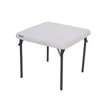 Lifetime Children S 24 In W Square Almond Folding Table 80425 The Home Depot Kids Folding Table Folding Table Wood Console Table