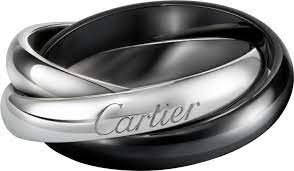 Trinity De Cartier Ring Classic Ceramicwhite Gold Ceramic Bague Trinity Bague Bijoux Bracelet