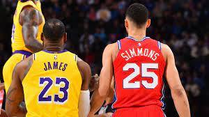 Would they trade ben simmons to the los angeles lakers for lebron james? Ben Simmons Shines On Historic Night For Lebron James As Philadelphia 76ers Down Los Angeles Lakers Nba Com India The Official Site Of The Nba