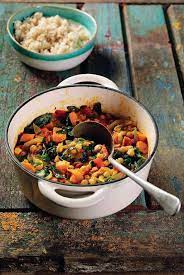 Caribbean Inspired Chickpea Curry Vegetarian Recipe Recipe Vegetarian Recipes Chickpea Curry Vegetarian Recipes Healthy