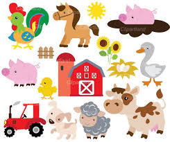 On Sale Instant Download Farm Animals Clip Art Cf 44 Etsy Clip Art Farm Animals Etsy Banner