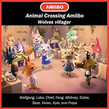 Maybe you would like to learn more about one of these? Ready Stock Animal Crossing Amiibo Tokens Wolve Wolfgang Lobo Chief Fang Whitney Dobie Skye Vivian Kyle Freya