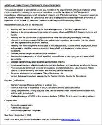 athletic director job description