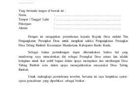 Surat lamaran kerja merupakan salah satu syarat untuk mendapatkan pekerjaan yang ingin anda dapatkan. Contoh Surat Permohonan Menjadi Calon Perangkat Desa Cute766