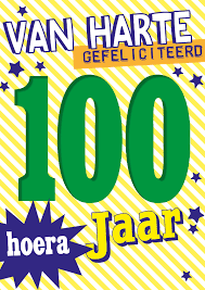 Gefeliciteerd 100 Jaar Verjaardagskaarten Kaartje2go