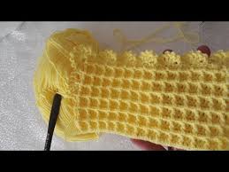 Waffle Bebek Battaniyesi Modeli Kenar Yapimi Youtube Crochet Stitches Video Easy Crochet Blanket Easy Crochet Baby