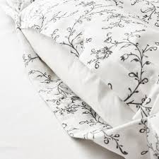 Cotton bedding also breathes well which is to say that it. Kopparranka Duvet Cover And Pillowcase S White Dark Gray Full Queen Double Queen Ikea