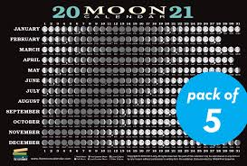 La primera temporada de eclipses 2021, comprenderá el eclipse total de luna. 2021 Moon Calendar Card 5 Pack Lunar Phases Eclipses And More Long Kim 9781615196784 Amazon Com Books