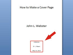 6 Ways To Make A Cover Page Wikihow