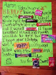 Birthday Poster Board Ideas Simple Pin By Courtney Stender On Gift Ideas Happy Birthday Posters Candy Bar Birthday Birthday Cards For Brother