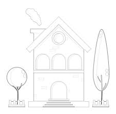 Hari ini aku bikin gambar rumah tingkat yang ada serodotannya nih temen temen. Gambar Mewarnai Rumah Untuk Tk Dan Sd 2020 Marimewarnai Com