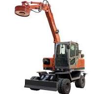 7 Ton Tyre Excavator With Magneitic And Electric Sucker ...
