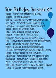 50th Birthday Present Ideas For Him Uk 50th Birthday Survival Kit Blue Amazon Co Uk Kitchen Home Birthday Survival Kit 40th Birthday Gifts 50th Birthday Cards