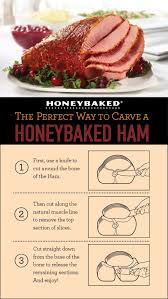 How long is honeybaked ham good for. How To Slice And Serve A Spiral Sliced Fire Glazed Honeybaked Ham Honeybaked Ham Entertaining Www Honeybaked Baking With Honey Honey Baked Ham Baked Ham