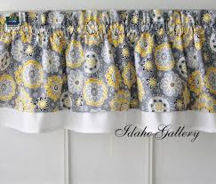 Most kitchen curtains are sold as separates, which means they are sold separately as tier pairs, swag pairs and valances so you can mix and match the combination of pieces you need to complete you.read more r windows. Gray Yellow White And Black Double Layer Little By Idahogallery Yellow Kitchen Curtains Grey Yellow Yellow Kitchen