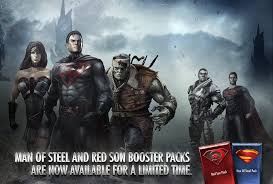 Red Son and Man of Steel Booster Packs Available For Injustice Mobile –  InjusticeOnline