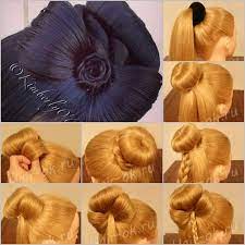Diy Braided Bow Bun Hairstyle Video Braided Bow Hairstyle Bow Hairstyle Braids For Long Hair