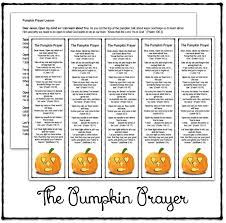 The Pumpkin Prayer Bookmarks And Lesson Printable Half A Hundred Acre Wood Childrens Church Lessons Pumpkin Poem Sunday School Lessons
