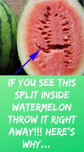 Do You Love Watermelons If You See This Split Inside Watermelon Throw It Right Away In 2020 Holistic Remedies Watermelon Remedies