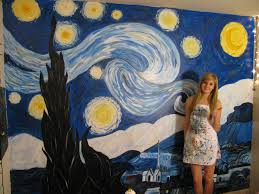 Finde aktuelle preise für starry night preis. My Daughter S Rendition Of Starry Night Painted On Her Bedroom Wall Let Your Children Paint Starry Night Van Gogh Starry Night Painting Starry Night Bedroom