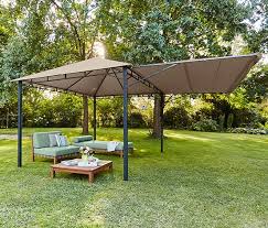 Pavillon Mit Markise Terrassen Schatten Terassenideen Pavillon