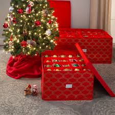 It has separate compartments to keep your beloved ornaments safe until it's time for holiday decorating. Christmas Tree Decorations Container Organizer With Compartments Plastic Christmas Ornament Storage Box Keeps 64 Holiday Ornaments Baubles Christmas Ornament Storage Box With 2 Dual Zipper Closure And Handle Holiday Decor Storage Home