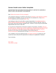 Cover letter tips & tricks. Career Break Cover Letter Template In Word And Pdf Formats