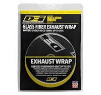 Black Glass Fiber Exhaust Wrap - 1" x 50'
