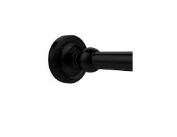 Clothes rail pipe aviation aluminum for wardrobe shower curtain black white clothes rail hardware pole telescopic rod scalable no punching. Matte Black Shower Curtain Rod Juniper Home